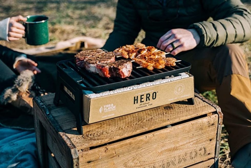 No Need To Bring Charcoal and Lighter Fluid With The Fire & Flavour Hero Grill