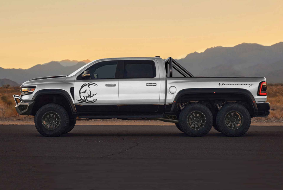 Hennessey Performance is teasing a limited-edition pickup called the Mammoth 6×6