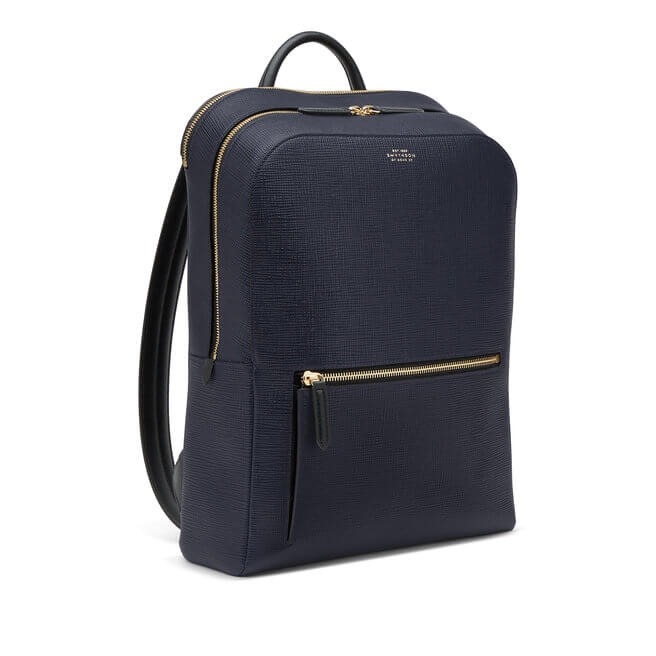 The Smythson Panama Is An All-Around Cross-Grain Leather Backpack | Men ...