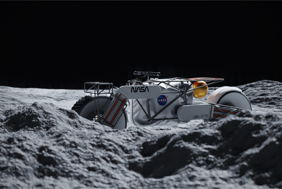We hope Andrew Fabishevskiy’s NASA Motorcycle Concept makes it to the moon