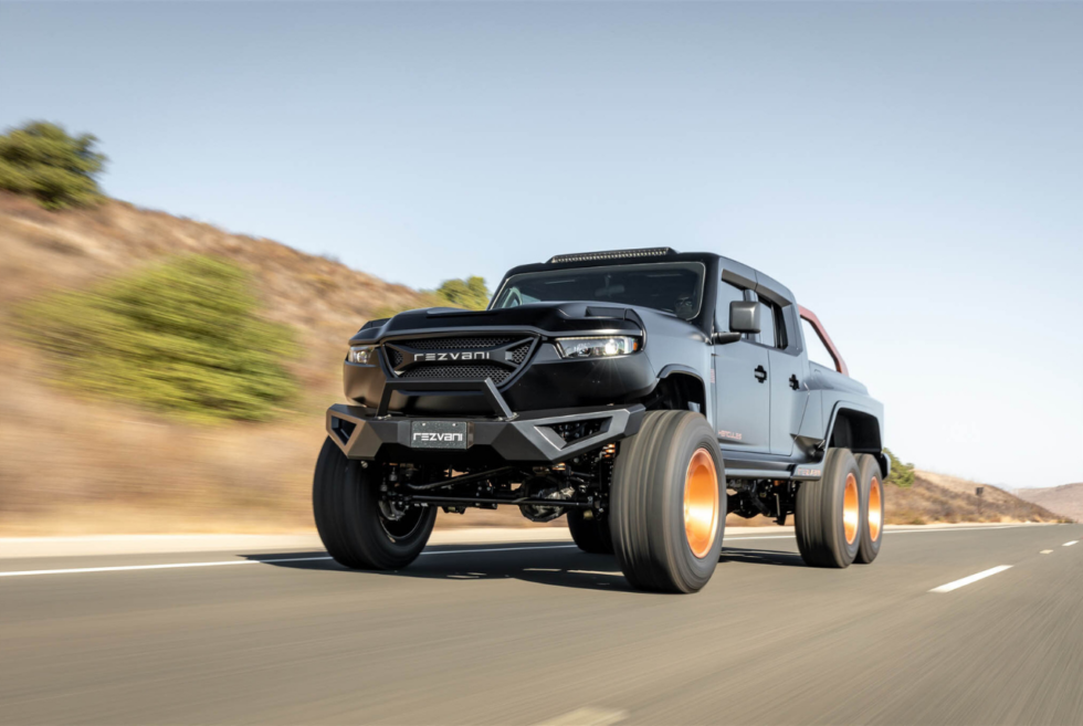 Enjoy luxury and protection aboard the Rezvani Hercules 6×6 Military Edition