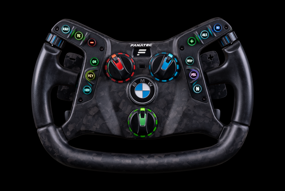 FANATEC’s Podium BMW M4 GT3 wheel is also used by the actual race car