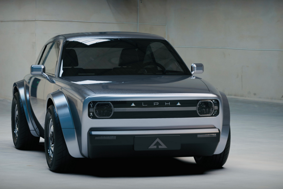 Alpha Motor Corporation pulls off a cool retrofuturistic design for its ACE Coupe