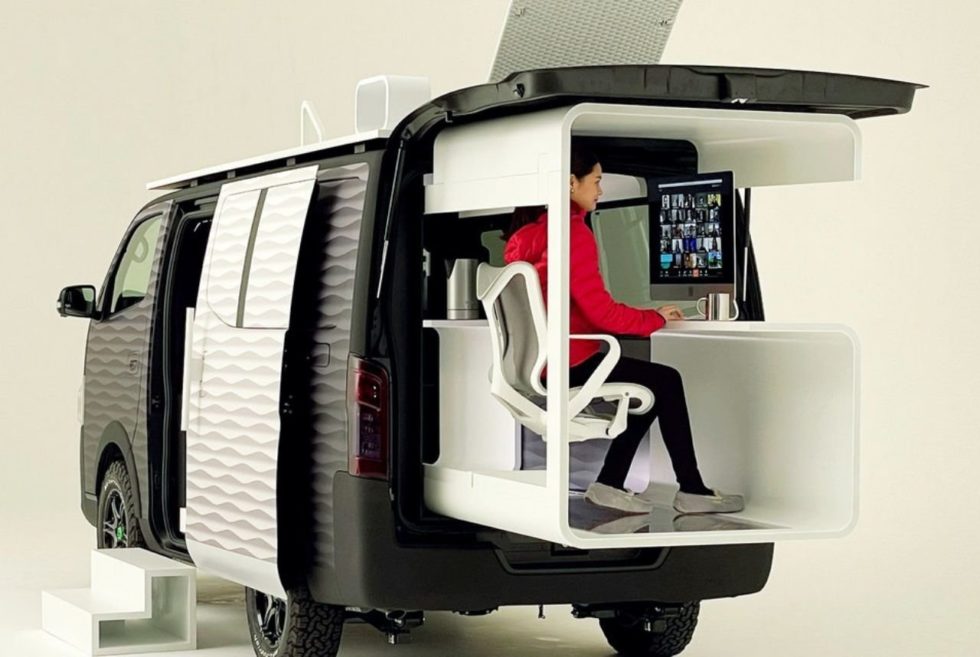 The Nissan Caravan Office Pod Is A Digital Nomad’s Dream