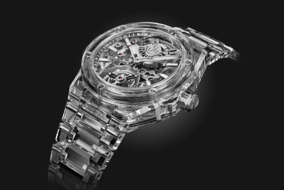 Hublot goes transparent luxe with the Big Bang Integral Tourbillon Full Sapphire
