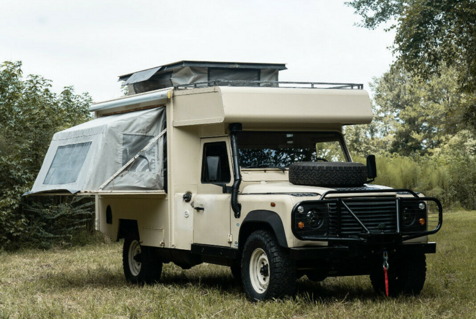 Osprey Custom Cars is auctioning off this custom 1990 Land Rover Defender camper