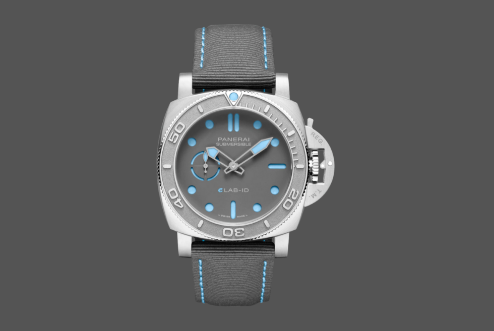 Almost 99% of the Panerai Submersible ELAB-ID is crafted out of recycled materials