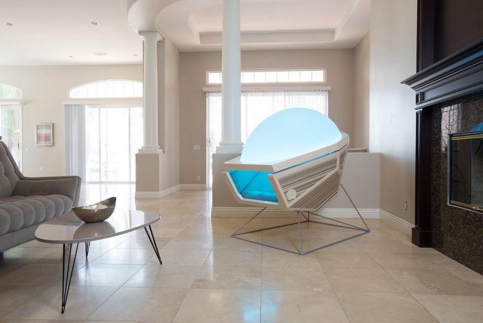 Take a physical and mental time out within the Somadome Meditation Pod