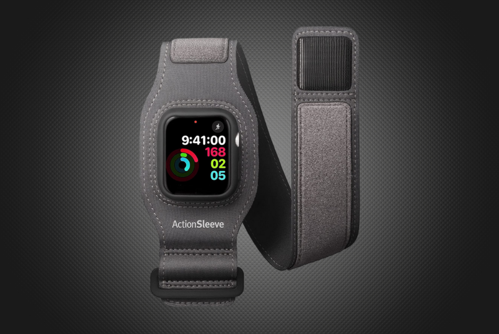 Slip your Apple Watch into the ActionSleeve 2 for workout flexibility and protection