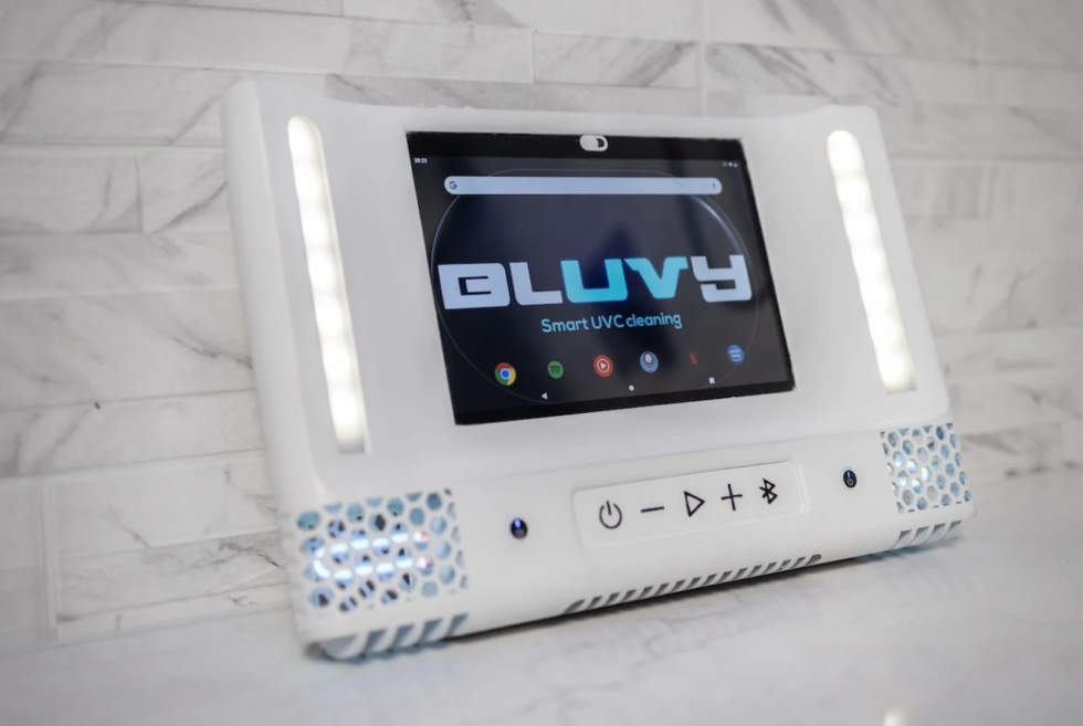 Don’t let a hot shower stop your grooming with the Bluvy smart mirror system