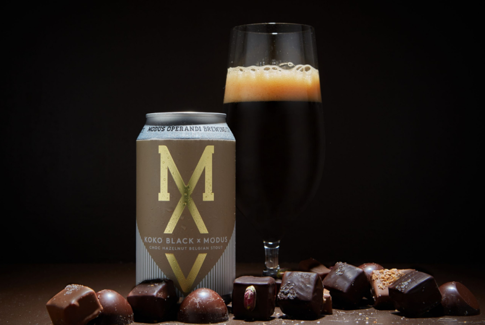 The Koko Black x MODUS Choc Hazelnut Belgian Stout is a treat for chocolate lovers