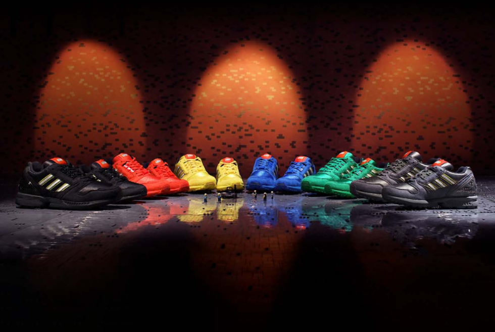 You need to cop these kicks from the LEGO x Adidas ZX 8000 Bricks Collection