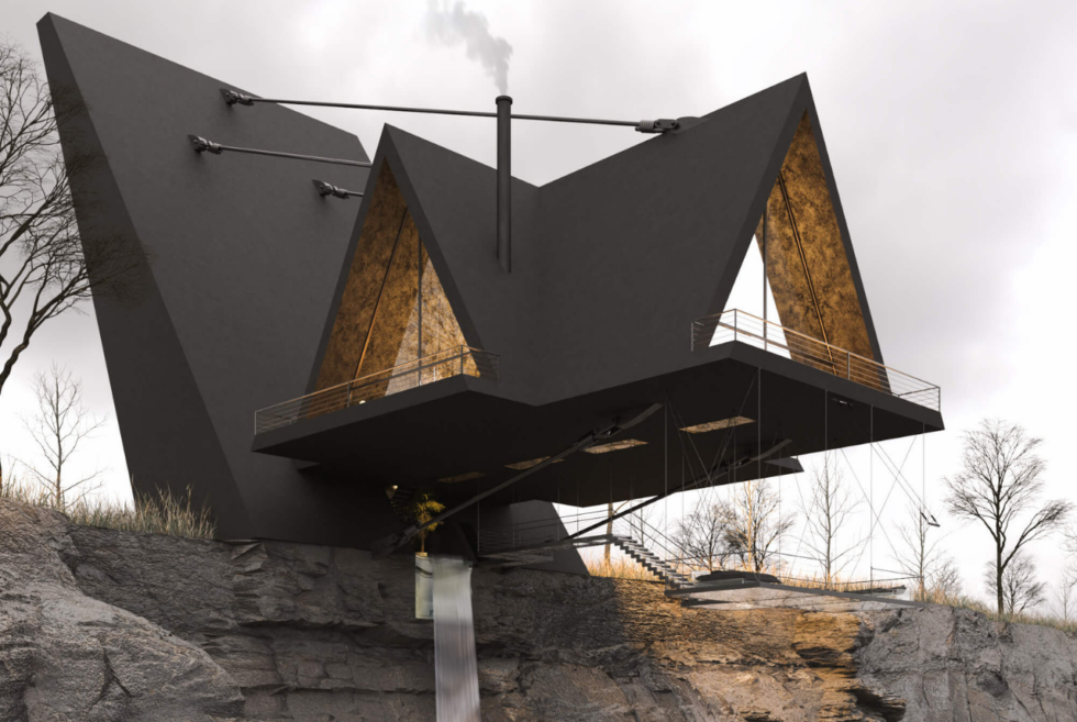 Milad Eshtiyaghi Studio introduces the gravity-defying Suspended House