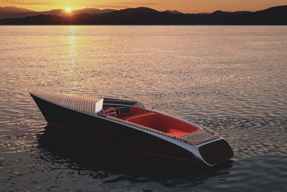 The Zebra Boat by Dimitri Bez Is A Modern Take On The Wooden Ski Boat
