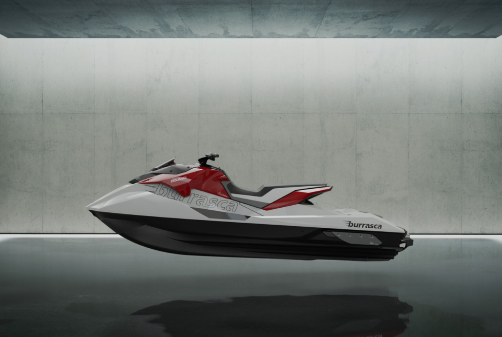 The sleek Burrasca is Belassi’s 320-horsepower marine hypercarft for two