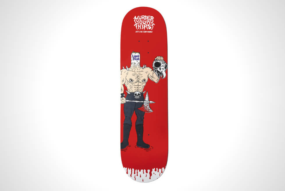 Hawk Blood Deck: Liquid Death Is Infusing These Skateboards With Tony Hawk’s DNA