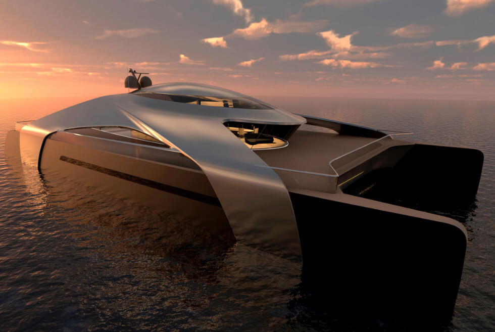 The Ruma MIGMA Is A Luxury Catamaran With A Hydrogen Fuel Cell Propulsion System