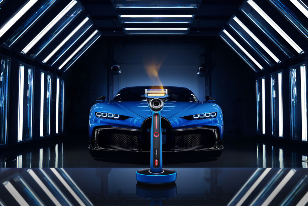 Bugatti Is Working With Gillette For the Chiron Pur Sport Heated Safety Razor