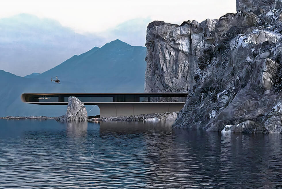 The Concept 439 House Gives The Illusion It’s Floating On Water