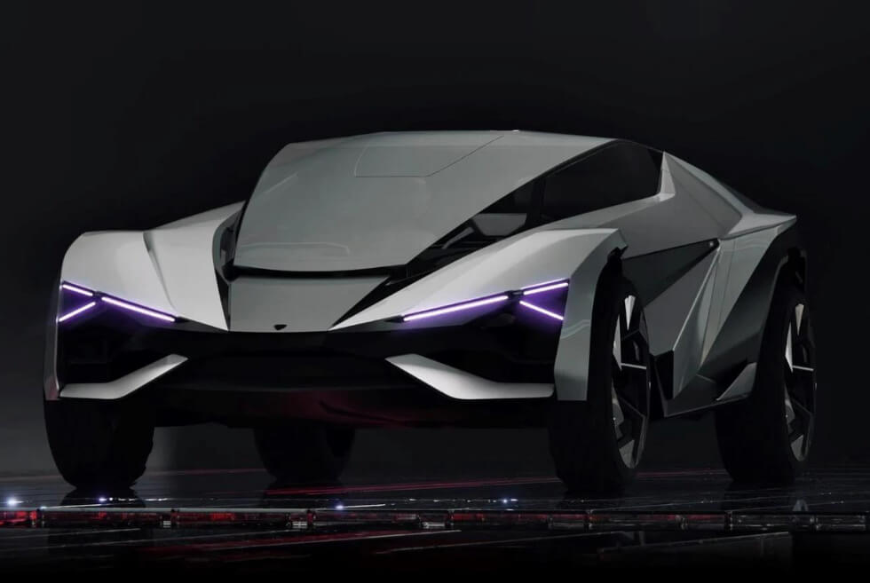 Digital Artist Aven Shi Envisions The Lamborghini Xeno Concept As An Off-Road-Capable Electric Hypercar