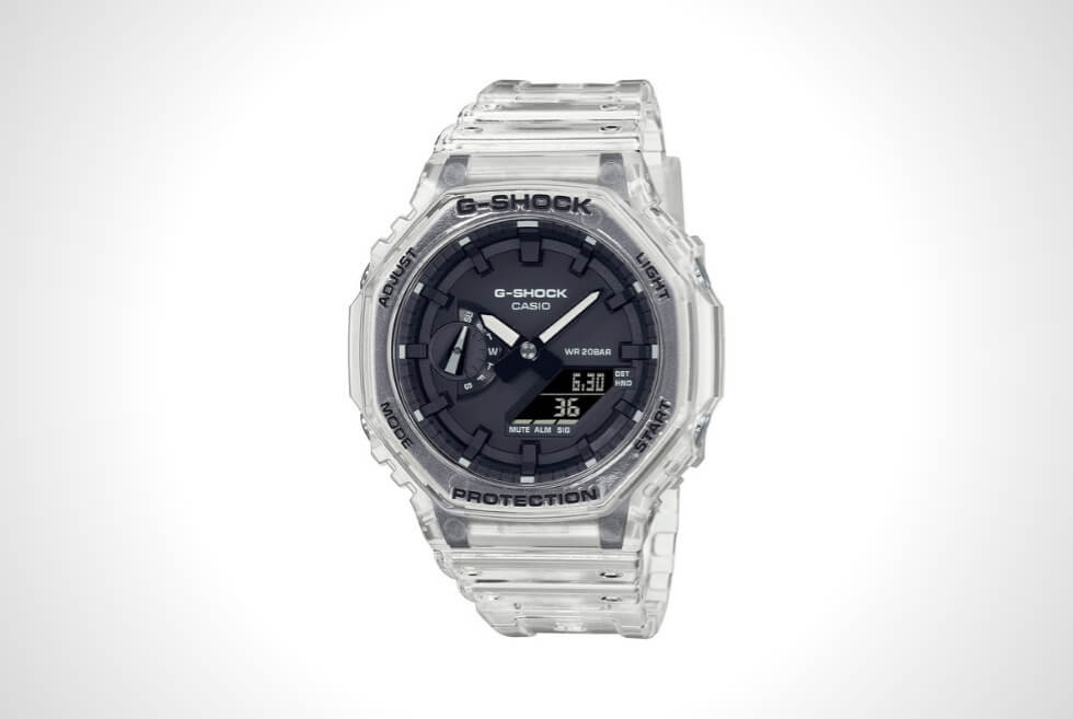 Casio Endows This G-SHOCK GA2100SKE-7A With A Transparent Resin Case And Strap