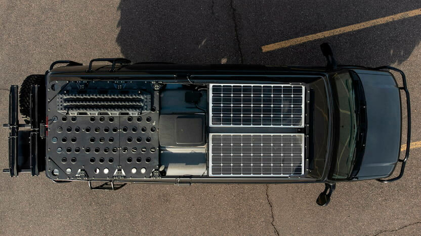E350 roof solar panels