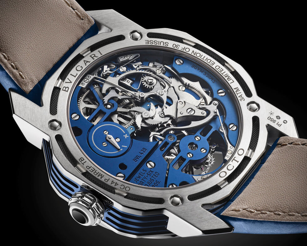Octa Roma Blue Carillon Tourbillon Caseback