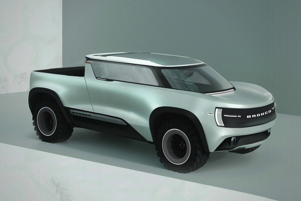 The HEADSPACE Turns A Ford Bronco Into An All-Electric Cybertruck Wannabe