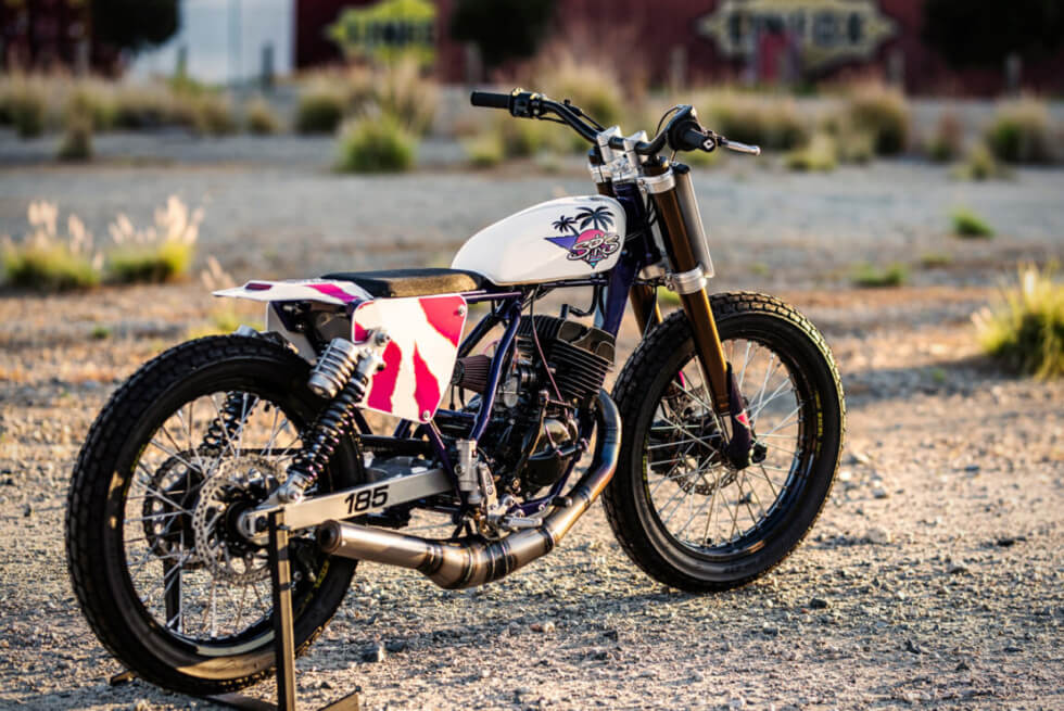 Suzuki TS185 angled shot