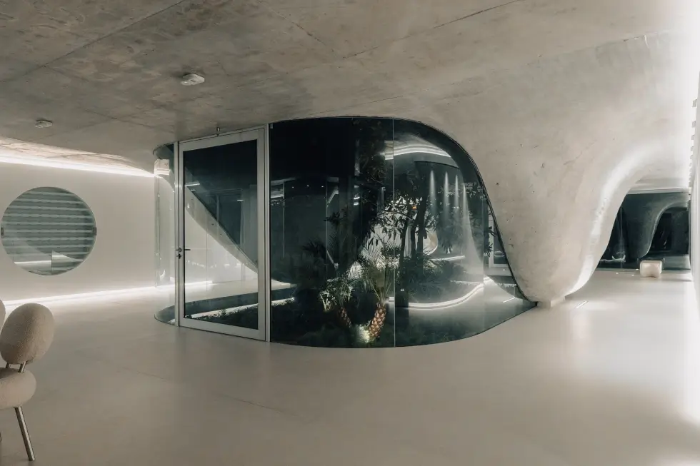 Magnolia House Courtyard Night