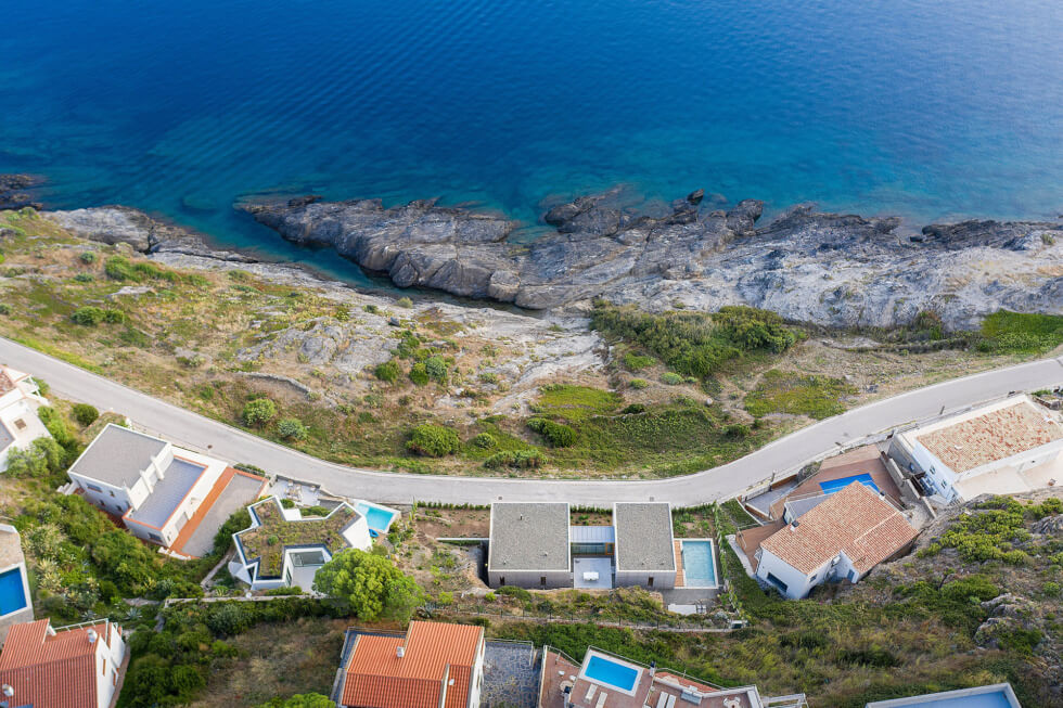 Port De La Salva aerial view