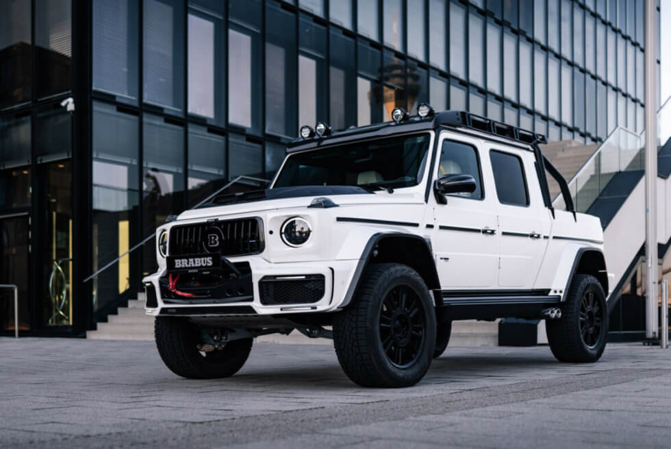 BRABUS 800 XLP Superwhite: A Mercedes-AMG G 63 Turned Into A Luxe Pickup Truck