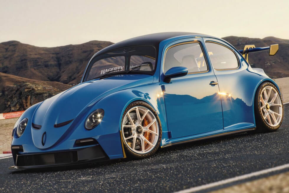 Khyzyl Saleem Fuses Two Iconic German Cars Into The Volkswagen Beetle GT3 Concept