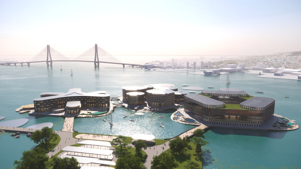 Oceanix Busan Is A Floating City Project That Can Adapt To Rising Sea Levels