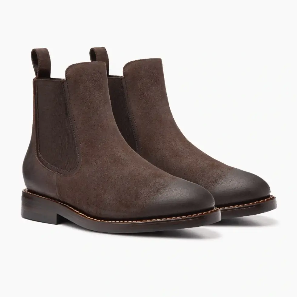 Thursday Boots Company Duke Chelsea suede boots brandy