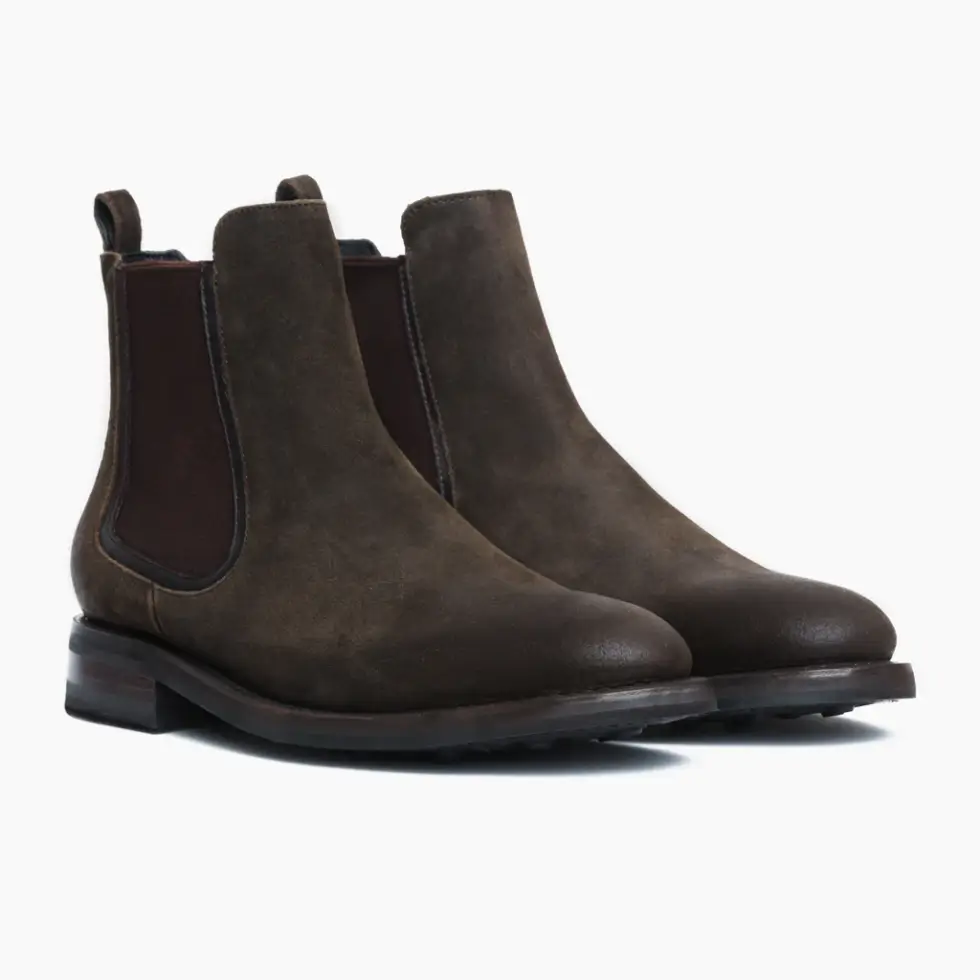 Thursday Boots Company Duke Chelsea suede boots terracotta