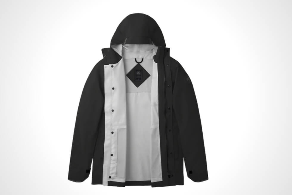 Keep The Rain and Wind Out With The Nanaimo Rain Jacket By Canada Goose