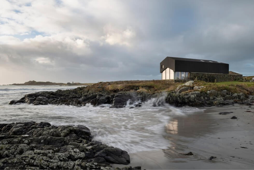 The Mannal House Faces The Scottish Hebridean Island