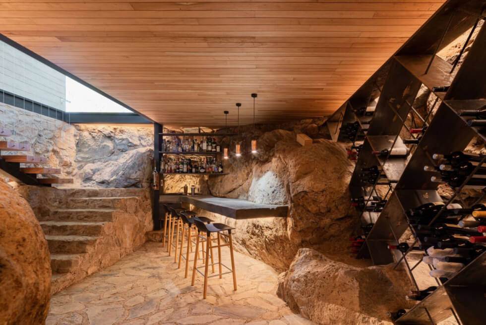 Cava House: Turning A Natural Subterranean Cave Into A Stylish Wine Cellar