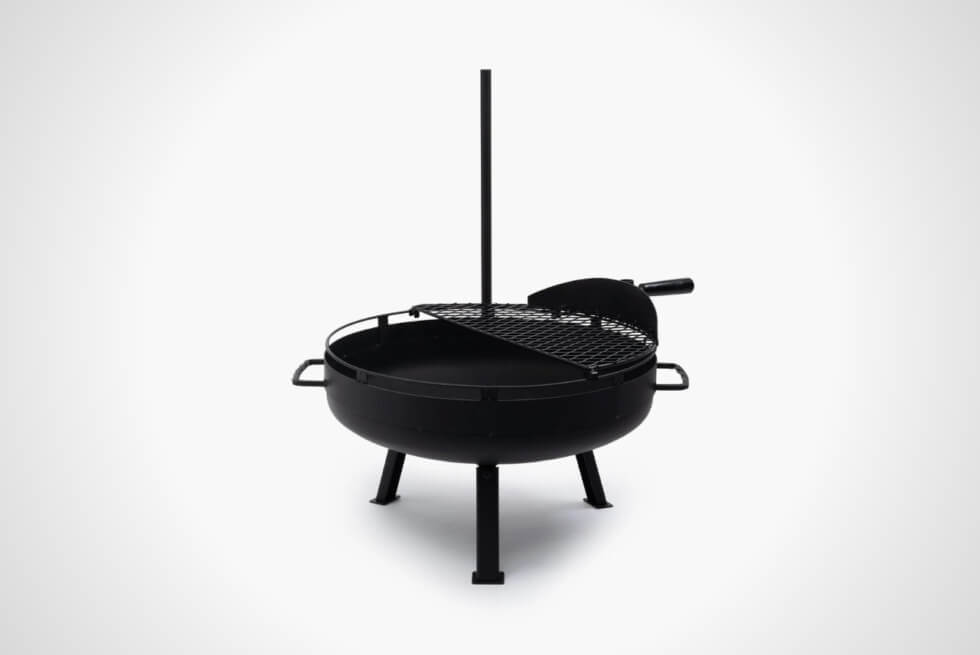 Barebones Living Gives Us The Cowboy Fire Pit Grill 23″ For That Rustic Camping Vibe