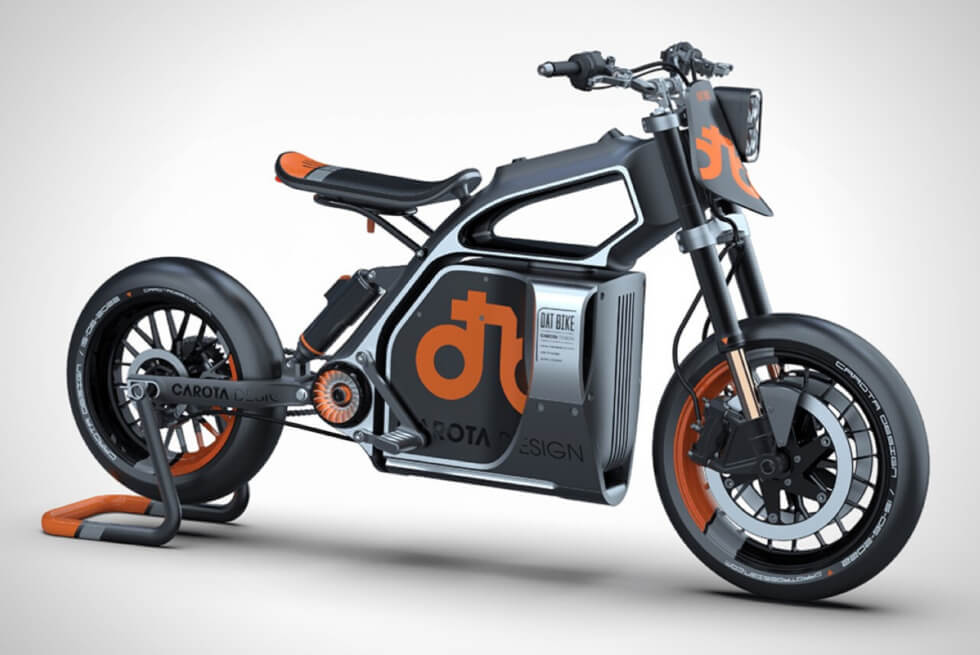 Carota Design’s DATbike Concept Is Supposedly An Electric Dirt Bike Despite The Slicks