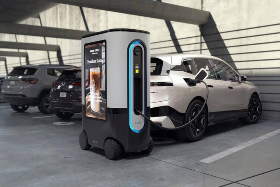 EV Safe Charge’s ZiGGY Is An Automated Charging Robot For Parking Lots