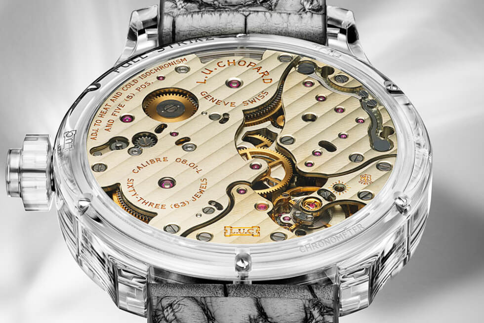 L.U.C. Full Strike Sapphire case back