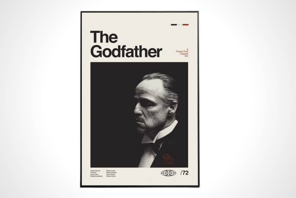 Sandgrain Studio’s “The Godfather” Poster Adds A Vintage Touch To Your Home Display