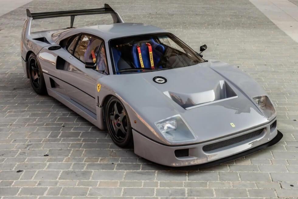 A One-Off 1989 Ferrari F40 “Competizione” Racer In Grigio Nardo Head To Auction