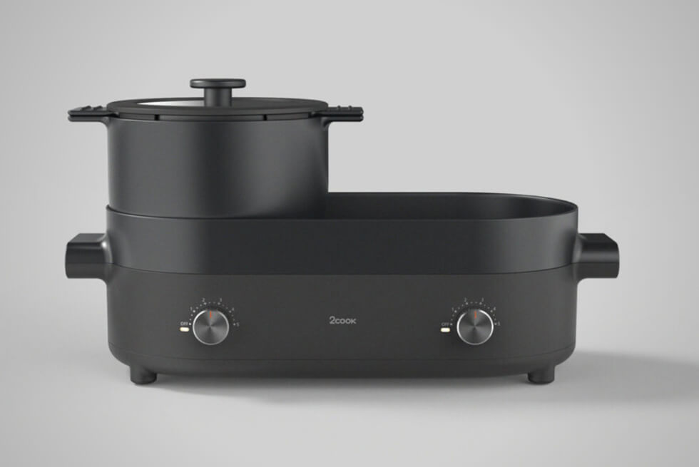 Happ Studios Designs The 2cook As An All-In-One Device With Parts That Stack