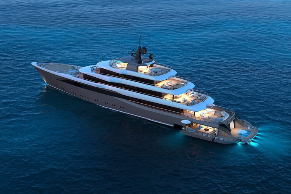 Moonflower 72: A 235-Foot Superyacht Concept With A 1,200-Square-Foot Beach Club