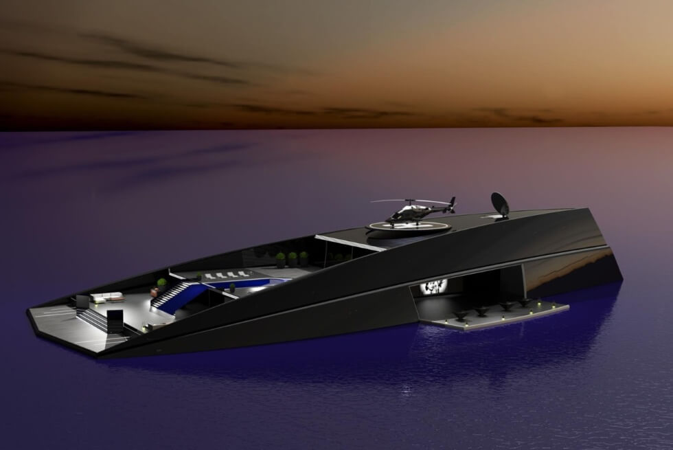 Ono: A 492-Foot Megayacht Concept By Aras Kazar With An Otherwordly Silhouette