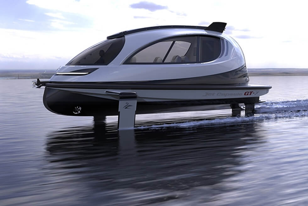 Lazzarini Design And Jet Capsule Collaborate To Bring Us The GT-F Hydrofoil