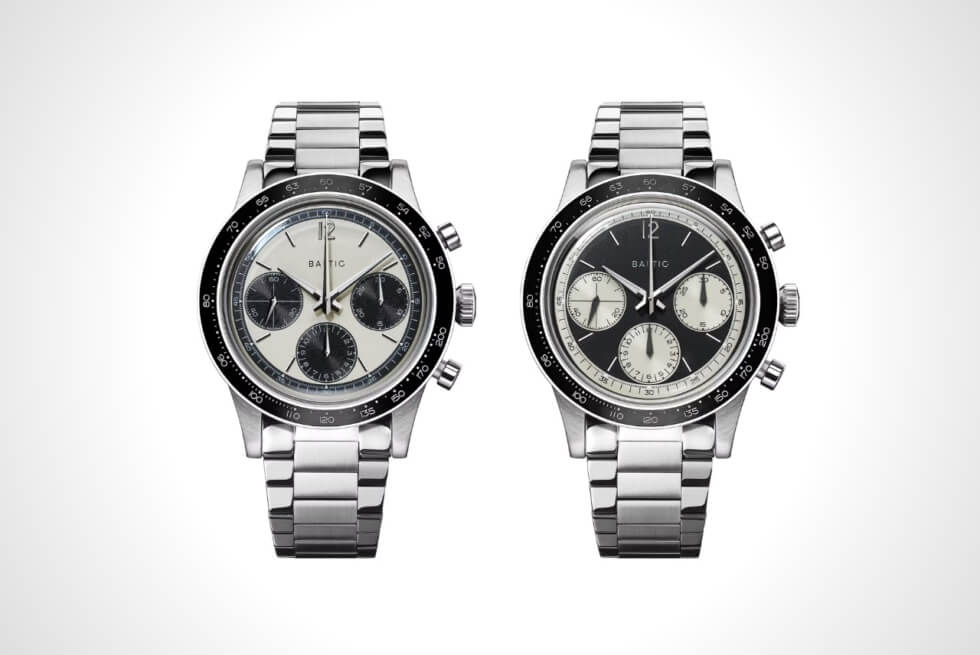 Baltic Tricompax: Classy Chronographs Available In Panda And Reverse Panda Colorways